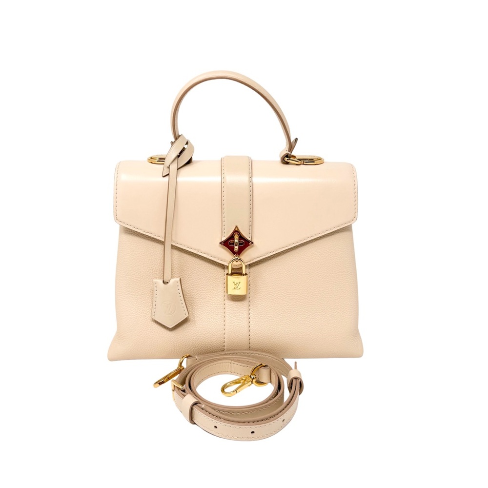 Louis Vuitton Rose Des Vents PM Top Handle Crossbody Bag Cream Creme
